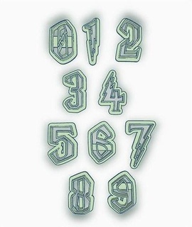 cortantes abecedario letras numeros Harry poter alfabeto símbolo tipografía texto tipo fuente tipográfico numérico alfanumérico cortador masa fondant pasta pasteleria reposteria panaderia cocina pasatiempo bricolaje diy 3d print model - Mito3D