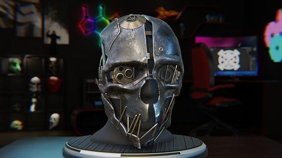 corvo mascarar desonrado 1 dishonored2 cosplay adereços jogos brinquedos 3d print model - Mito3D