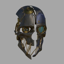 karga maske korvoattano şerefsiz dishonored2 kostüm oyunu sahne 3dprinting oyunlar oyuncaklar 3d print model - Mito3D