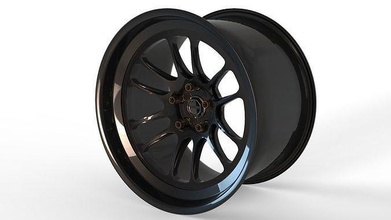 Cosmis xt 206r tekerlek jant alüminyum otomotiv araba araç ayarlama silgi yarış tekerleği hafif içbükey arabası hobi kendin yap 3d print model - Mito3D
