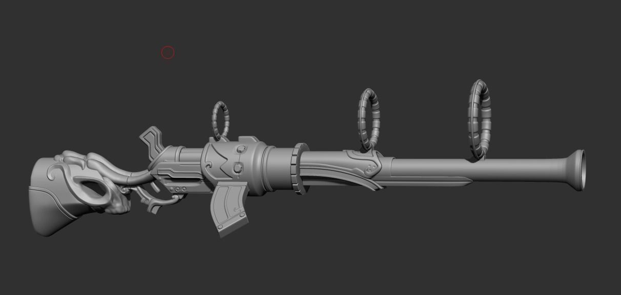 cosplay adereços caitlyn arma fogo liga of legendas piltover ri menina rifle suporte jogos brinquedos 3D print model - Mito3D