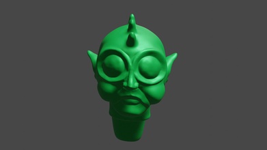 coth Kopf - Spielzeug freie Eidechse alien iguana Kreatur Spiele Spiele, 3d print model - Mito3D
