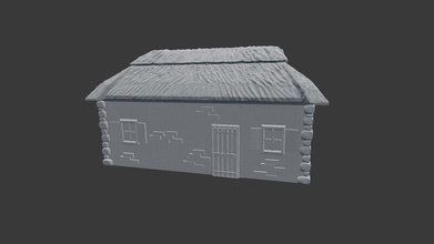 country house hut shack cabin village countryside hamlet settlement thorp architecture layout modeling historical exterior folk ukrainian cossack other 3d print model - Mito3D