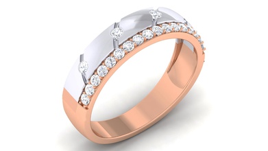 paar band ring 3dm mgx hochzeit engagement schmuck druckbar juwel diamant silber gold weiß frauendring mode ringe paarband platin hochzeitsband 3d print model - Mito3D