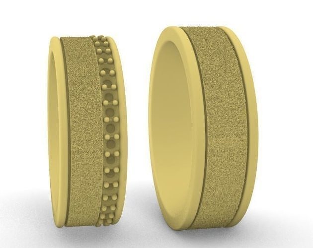 coppia diamante gruppo musicale band banda diamanti anello gioielleria anelli 3D print model - Mito3D