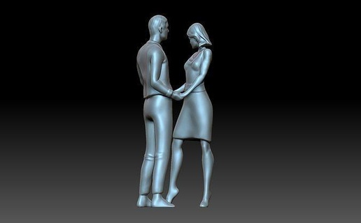 couple love valentine figurine lovers passionate loving romantic art sculptures 3d print model - Mito3D