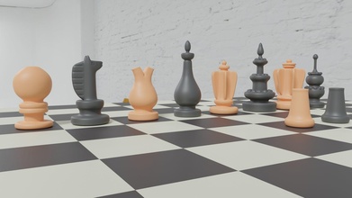 courier chess medieval variant 3d printable pieces pawn mate strategic knight queen bishop game set check competition victory jester sage games board toys 3d print model - Mito3D