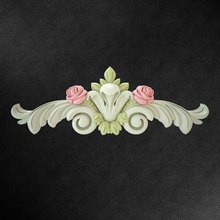 cover plate cp-004 decor flower rose design interior exterior kitchen door architecture stl printing 3d print house 3d print model - Mito3D