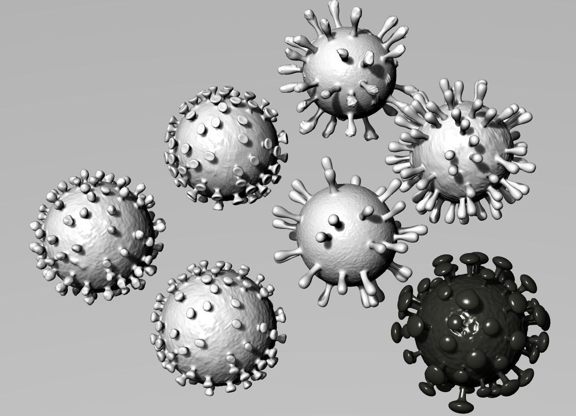 covid-19 corona virus covid 19 printable mesh china wuhan vaccine science biology 3D print model - Mito3D