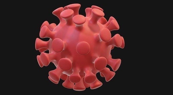 covid 19 couronne moderne conception virus science médical coronavirus médicament microbiologie microbe covid19 maladie microscopique biologie 3d print model - Mito3D