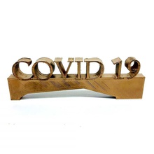 covid figurina covid19 Stampa 3d souvenir oro design arte sculture 3d print model - Mito3D