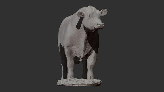 vaca 3d impresión animal mamífero granja Leche cuerno toro vaquero cabra oveja carne naturaleza comida esqueleto alce Cordero vacas bovino becerro Arte esculturas 3d print model - Mito3D