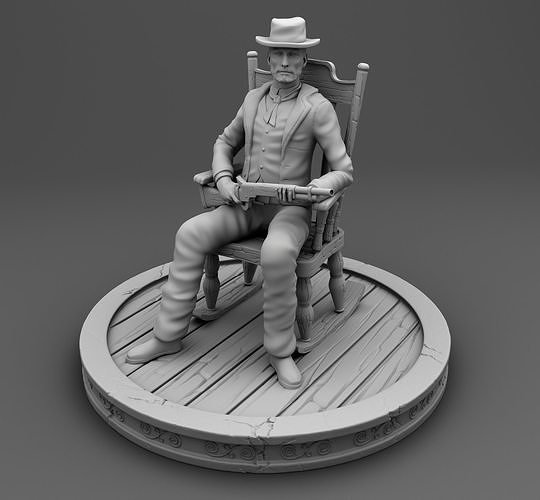 vieux cow boy maison sauvage ouest ouest extérieur intérieur bâtiment ruiner village 3dprinting 3d 3dmodels impression 3dmodelsfor3dprinting jeux jouets 3D print model - Mito3D