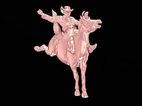 vaquero bailando colgante pendiente 3162 joyería joya Moda accesorios oro diamante hombre hombres diseño colgantes 3d print model - Mito3D