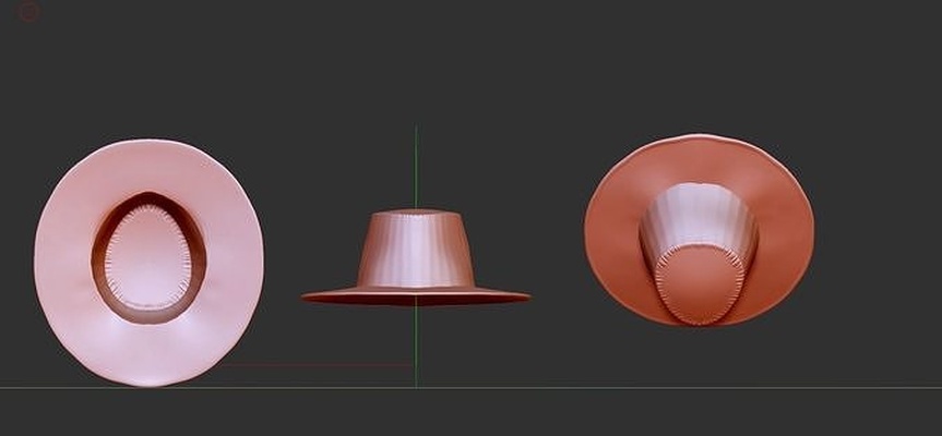 cowboy cappello cap mago briglia moda 3d print model - Mito3D