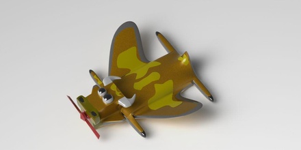 avion vache jouet jeu technologie lego jeux jouets 3d print model - Mito3D