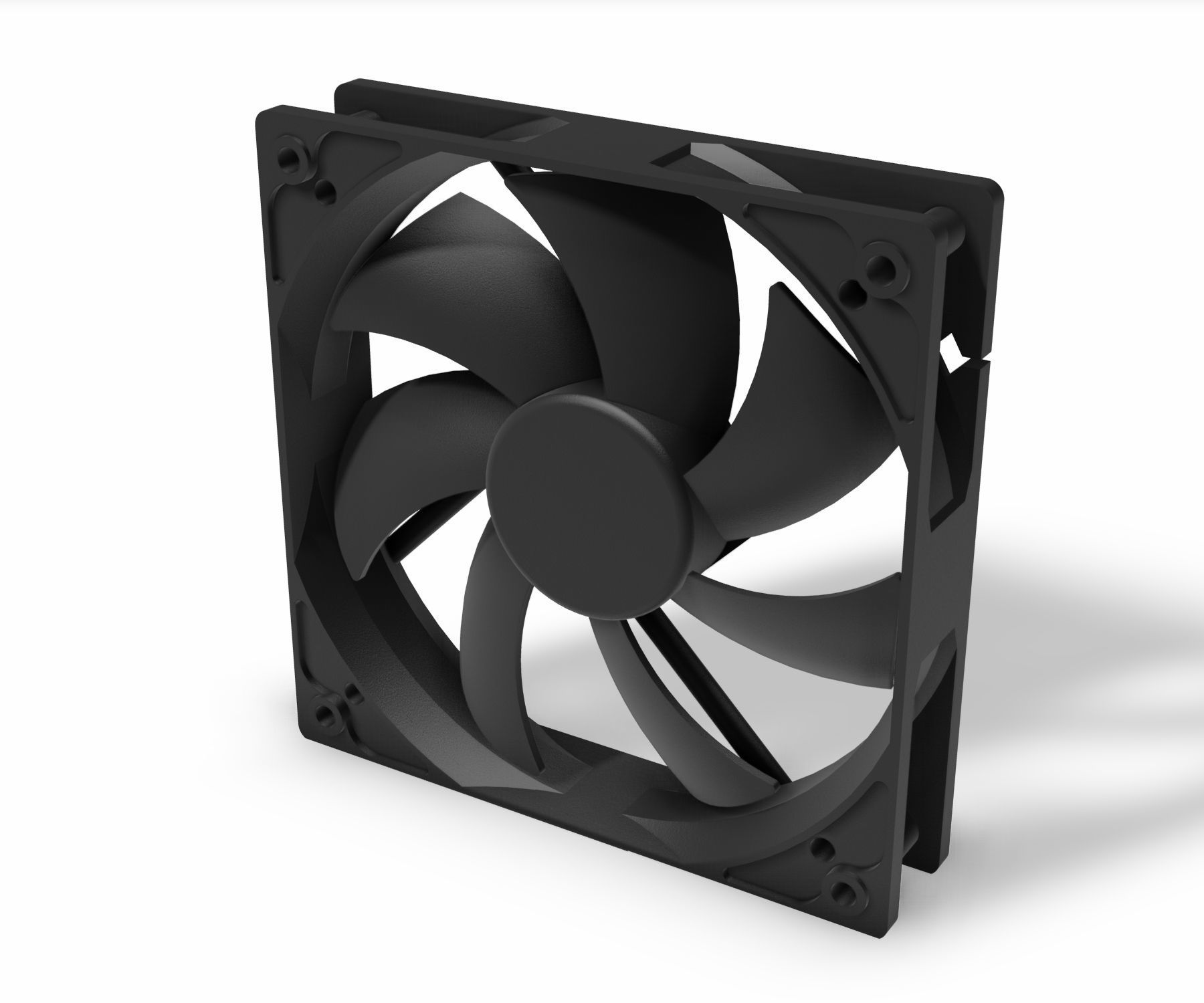 cpu fan 120mm standard computer cpufan ventilation aircooling cooling air hobby diy electronics 3D print model - Mito3D