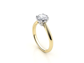 cr-014 el platino de lujo la joyería compromiso oro boda anillo diamante sterling brillante imprimible plata los anillos 3d print model - Mito3D