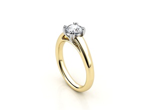 cr-09 gold Platin Schmuck engagement Hochzeit Luxus genial Diamant-ring weiß sterling ring brillant Mode-Schönheit Silber bedruckbar ist Ringe 3d print model - Mito3D