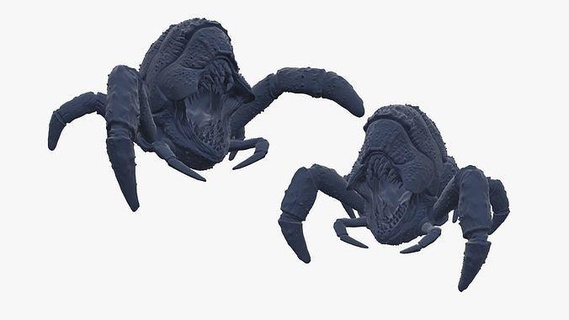 crab creature print ready monster mutant horror character fantasy jaws swamp action biology beast fictional arachnid carapace crustacean mythical crawfish sculpture jump art sculptures 3d print model - Mito3D