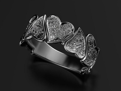 craft chapter iii rings jewel texture steel silver gold sterling nature design art 3dprinted model 3d print printing prototyping jewelry 3d print model - Mito3D