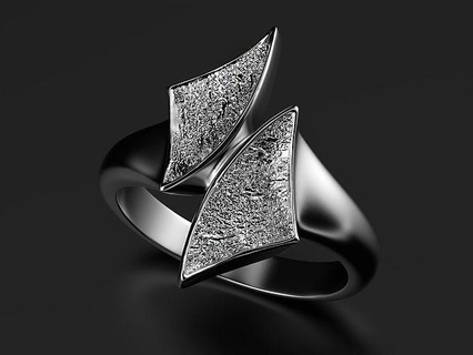 craft chapter vii rings jewel texture steel silver gold sterling nature design art 3dprinted model 3d print printing prototyping jewelry 3d print model - Mito3D