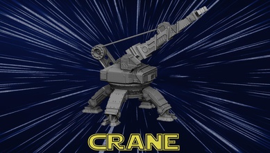 crane star wars sci fi scifi starwars legion 40k warhammer rolling construction site forthcoming futuristic space astronomy fiction game accessories games toys 3d print model - Mito3D