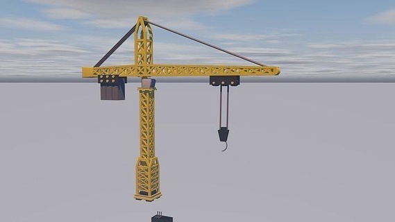 crane industrial construction shipping loader transport transportation industry house 3d print model - Mito3D