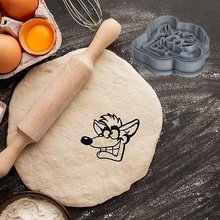crash bandicoot cookie cutter pastry dough biscuit sugar food cookies cutters house kitchen dining 3d print model - Mito3D