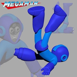 Absturz Mega beschädigt Megaman Spielzeug Kunst Kind 3d Skulpturen 3d print model - Mito3D
