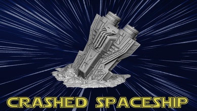 çöktü uzay gemisi uzay star savaşlar direnç arazi yıldız savaşları asiler yıldız teknoloji manzara lejyon savaş alanı çökmek sith jedi fütüristik oyunlar oyuncaklar oyun aksesuarlar 3d print model - Mito3D