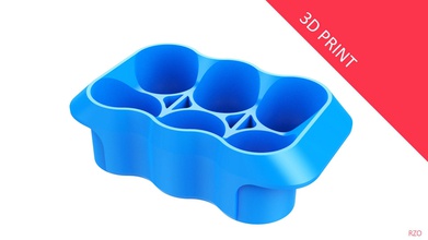 crate unity 02 6 cans 350ml plastic storage design shipping cargo container beverage transport empty 3d print 3dprinting printable cola house kitchen dining 3d print model - Mito3D