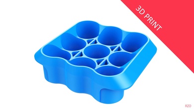 crate unity 02 9 cans 350ml plastic storage design shipping cargo container beverage transport empty 3d print 3dprinting printing printable house kitchen dining 3d print model - Mito3D