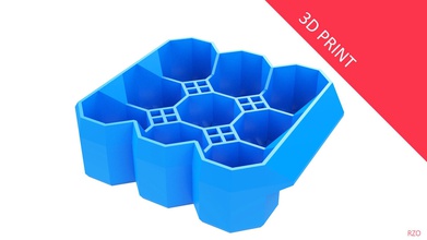 crate unity 04 9 cans 350ml plastic storage design shipping cargo container beverage transport 3d print 3dprinting printable can house kitchen dining 3d print model - Mito3D