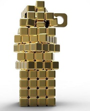crazy cubes pendant jewelry modern elegant fashion pendants 3d print model - Mito3D