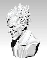 çılgın joker büst detaylı gerçekçi heykel sanat insanlar adam dekor vücut film batman kumarhane ödül palyaço gotham kazanmak kızgın mücevher takı oyun ps3 heykeller 3d print model - Mito3D