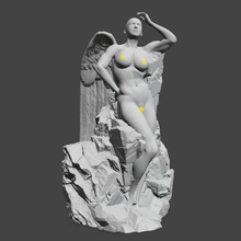 creación of mujer estatua ángel querubín decoración ajuste escena juegos juguetes juego accesorios 3d print model - Mito3D