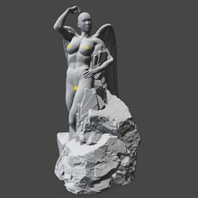 creation of woman adam statue angel cherub decor setting scene print printable games toys game accessories 3d print model - Mito3D