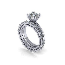 creative diamond ring dad1 jewel gem engagement wedding jewellery silver jewelry gold engagem fashion sterling pendant necklace beauty earrings pendants rings 3d print model - Mito3D