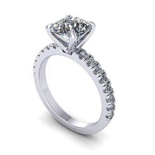 kreativ Diamant Ring sa1 Juwel Engagement Hochzeit Schmuck Silber Gold engagem Mode Sterling Anhänger Halskette Schönheit Ohrringe Ringe 3d print model - Mito3D