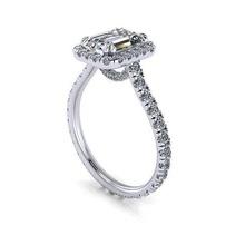 creativo Esmeralda cortar canal anillo joya compromiso Boda joyería diamante plata oro enganchar Moda libra esterlina colgante pendiente collar belleza pendientes colgantes anillos 3d print model - Mito3D