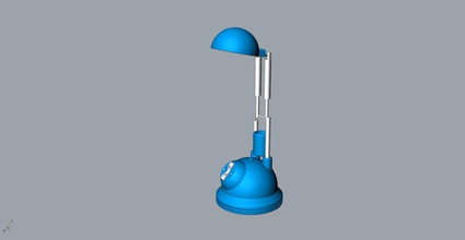 kreative Lampe 3d-Modell hobby-Heimwerker creative 3d Modell Strom Birne spotlight - Ausrüstung Kunststoff Energie Technologie macht drucken Schimmel Produktion isoliert hobby diy Elektronik 3d print model - Mito3D