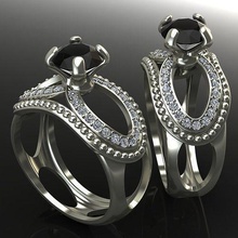 creative ring english silver gold lightweight diamond engagement organic jewelry elegant printable gem royal big unique concept idea rings 3d print model - Mito3D