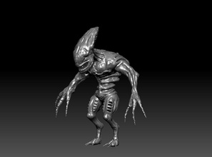 creature alien z games-toys 3d character print high art toy sculptures printable fantasy project zbrush printering games mutant printing toys other 3d print model - Mito3D