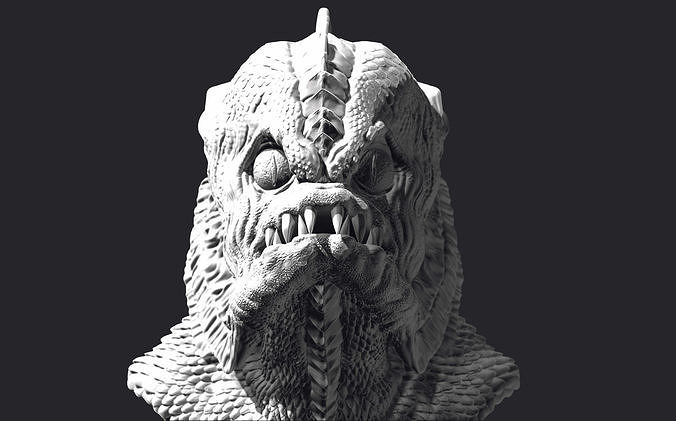 creatura nero laguna fallimento 3d stampabile figura gillman film orrore 50s collezione arte sculture zbrush 3dprint 3D print model - Mito3D