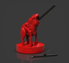 creature sands hobby-diy 3dprint printable 3dprinting penholder monster fantasy fictional beast scifi wacom outerspace tabletop game space miniature figurine arttoy statue sculpture horror hobby diy other 3d print model - Mito3D