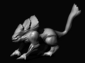 criatura a arte monstro besta monstros criaturas animais esculturas 3d print model - Mito3D