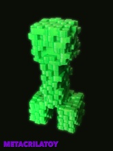 rastejador minecraft impressão presente engraçado arrepiante modelo personagem videogame jogos jogador nerd cultura imprimível escultura assustador brinquedos 3d print model - Mito3D