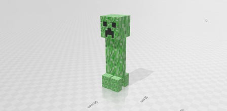 creeper minecraft 3d monster monsters gloss realistic unrealengine4 games toys 3d print model - Mito3D
