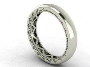 croissant de la bande bijoux mariage mode crescent élégant les anneaux 3d print model - Mito3D